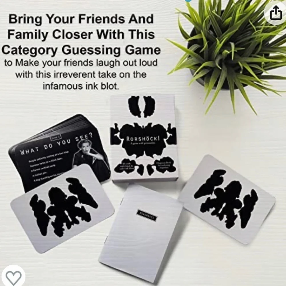RORSHOCK Personality Testing Card Game - Picture 2 of 4